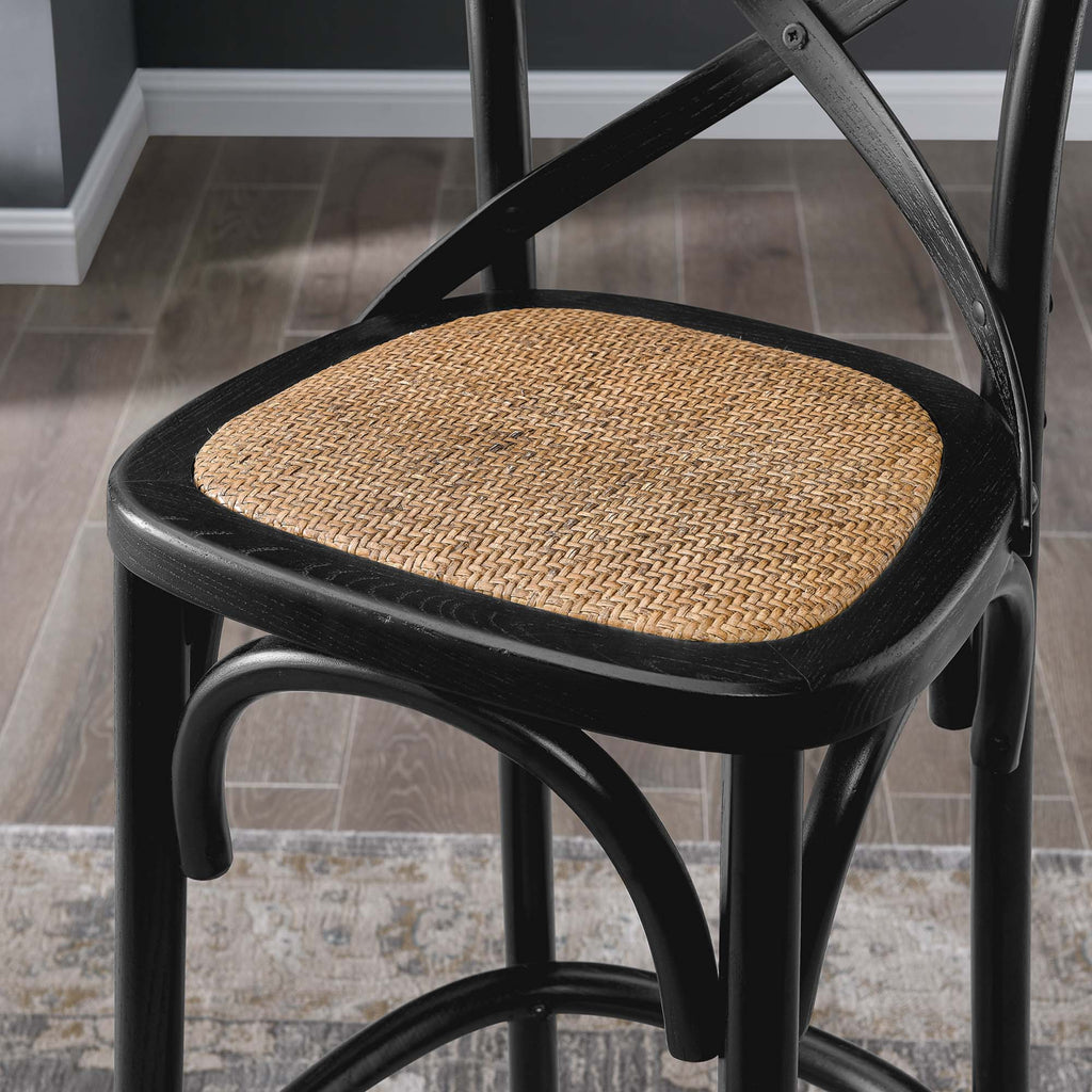 Gear Bar Stool - Black (EEI-5668-BLK)