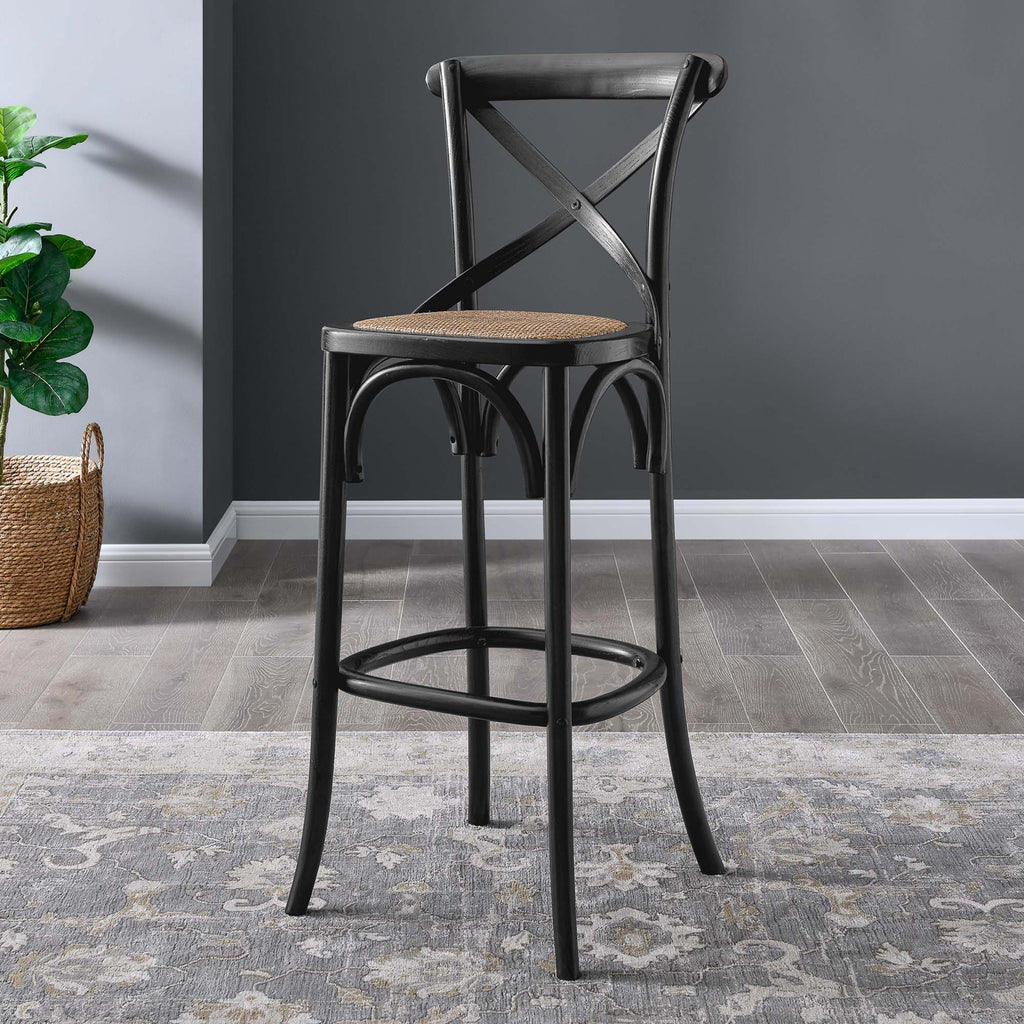 Gear Bar Stool - Black (EEI-5668-BLK)