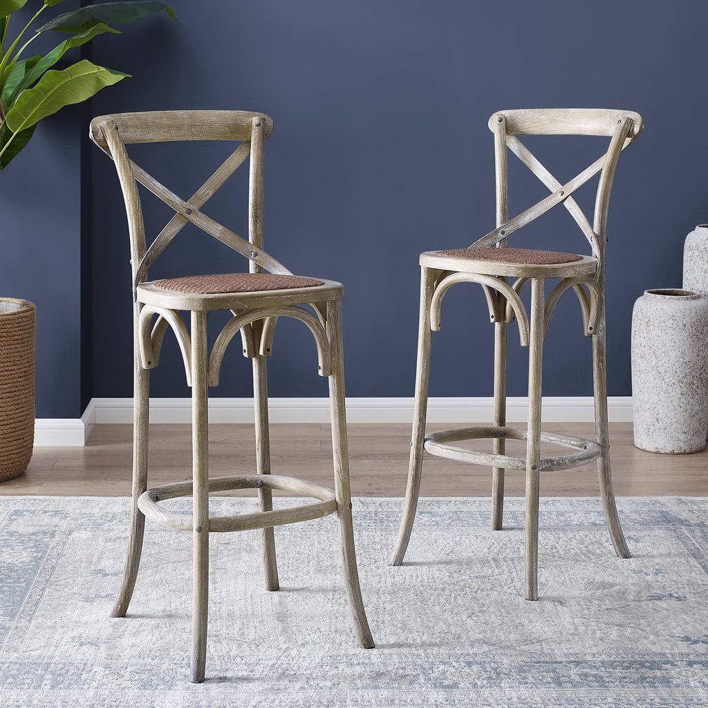 Gear Bar Stool - Gray (EEI-5668-GRY)