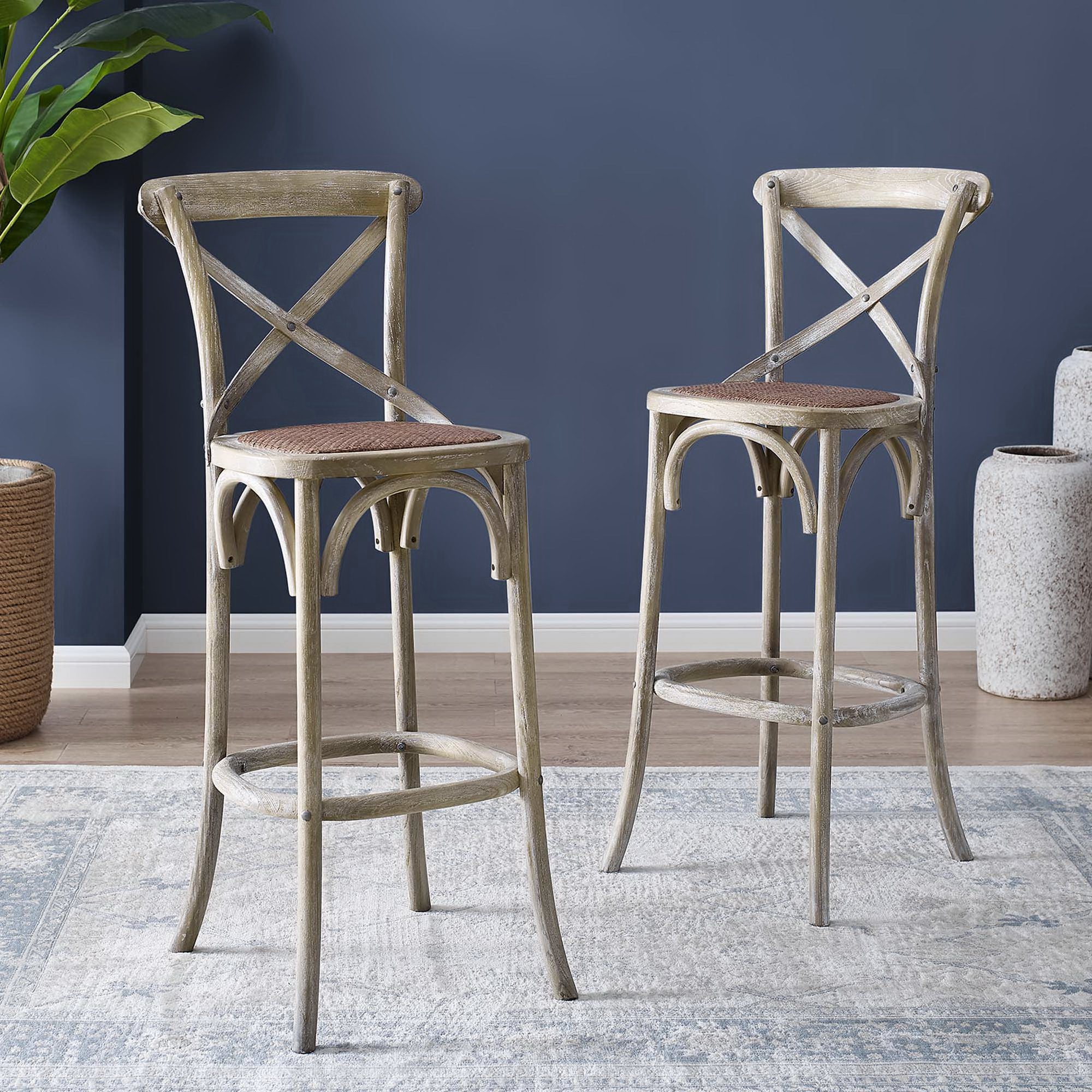 Gear Bar Stool - Gray (EEI-5668-GRY)