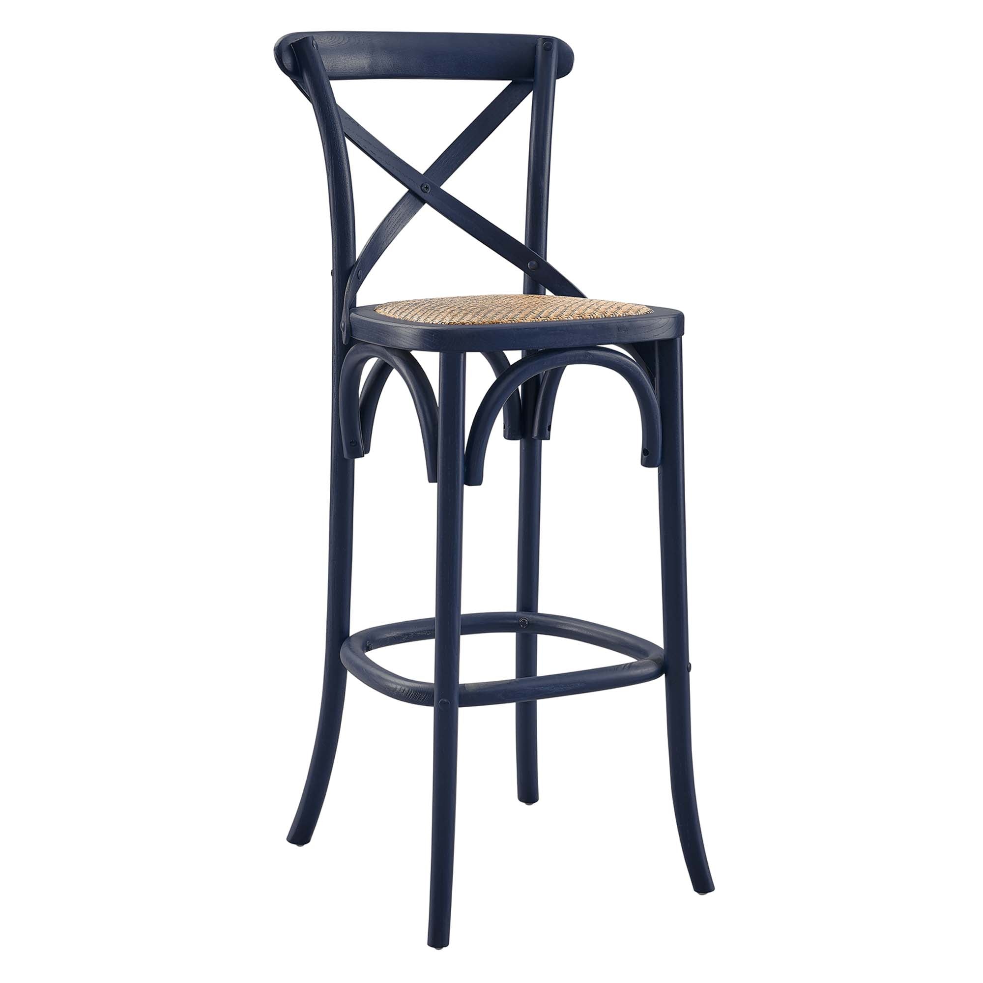 Gear Bar Stool - Midnight Blue (EEI-5668-MID)
