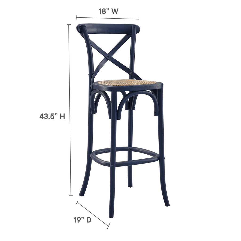 Gear Bar Stool - Midnight Blue (EEI-5668-MID)