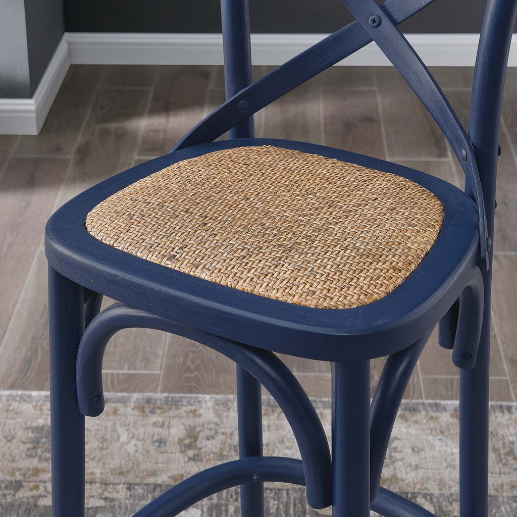 Gear Bar Stool - Midnight Blue (EEI-5668-MID)