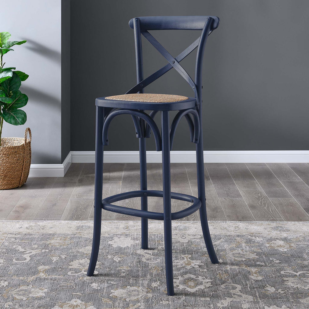 Gear Bar Stool - Midnight Blue (EEI-5668-MID)