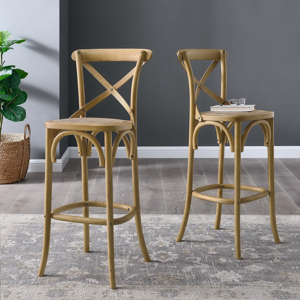 Gear Bar Stool - Natural (EEI-5668-NAT)
