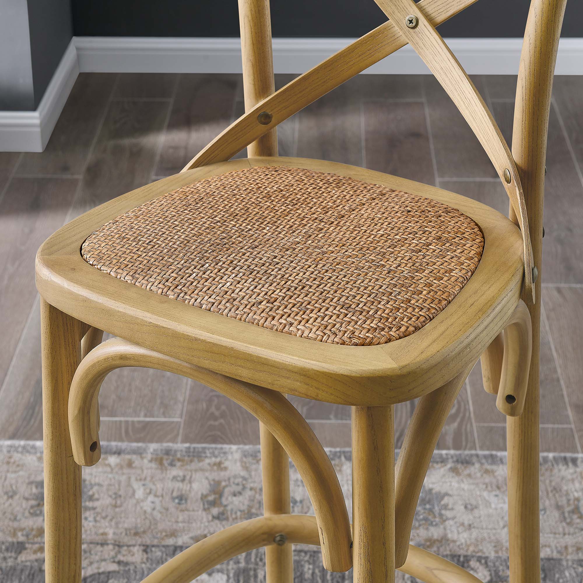 Gear Bar Stool - Natural (EEI-5668-NAT)