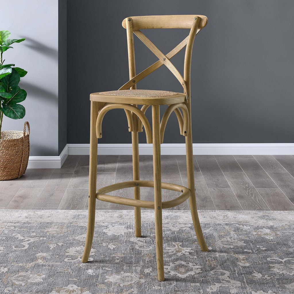 Gear Bar Stool - Natural (EEI-5668-NAT)