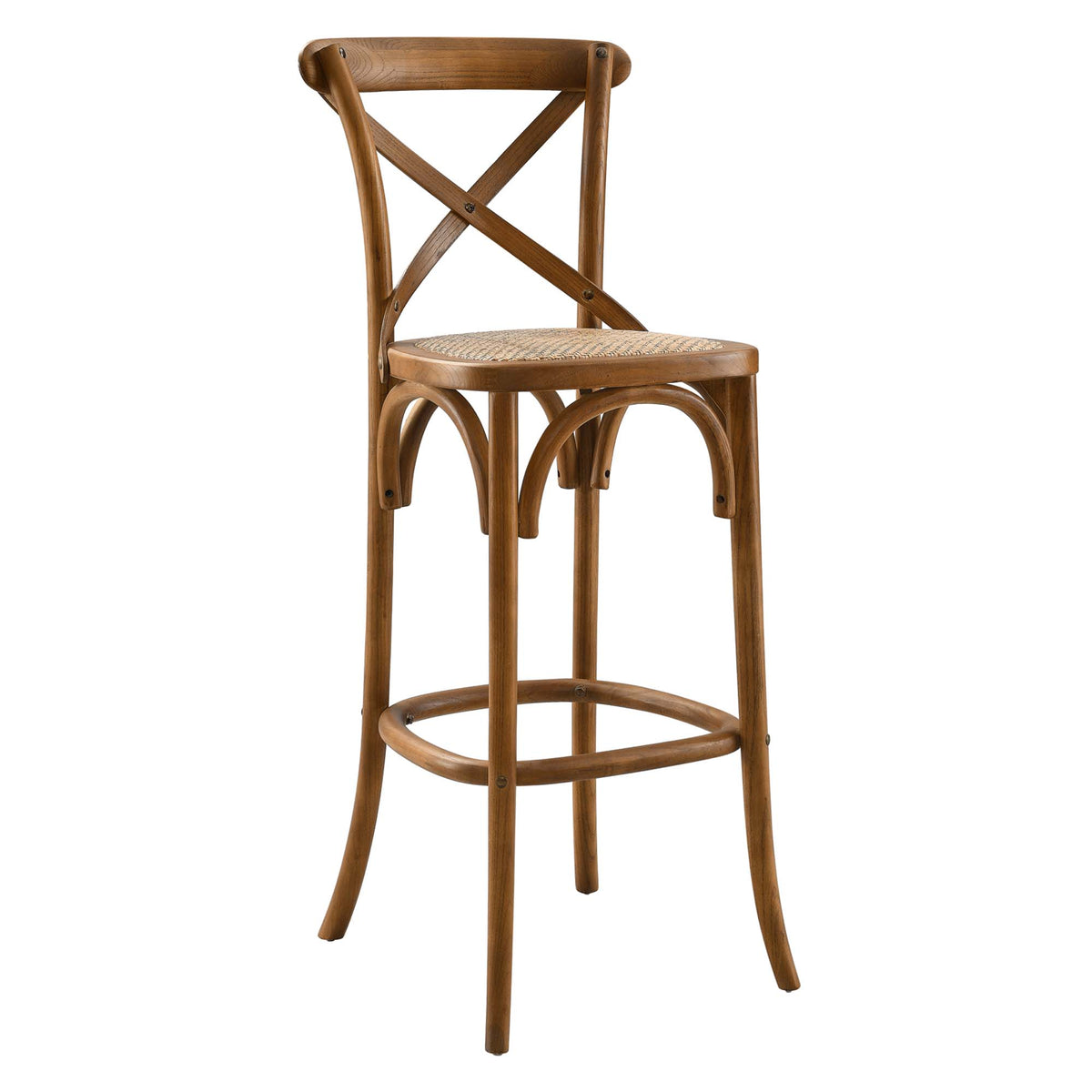 Gear Bar Stool - Walnut (EEI-5668-WAL)