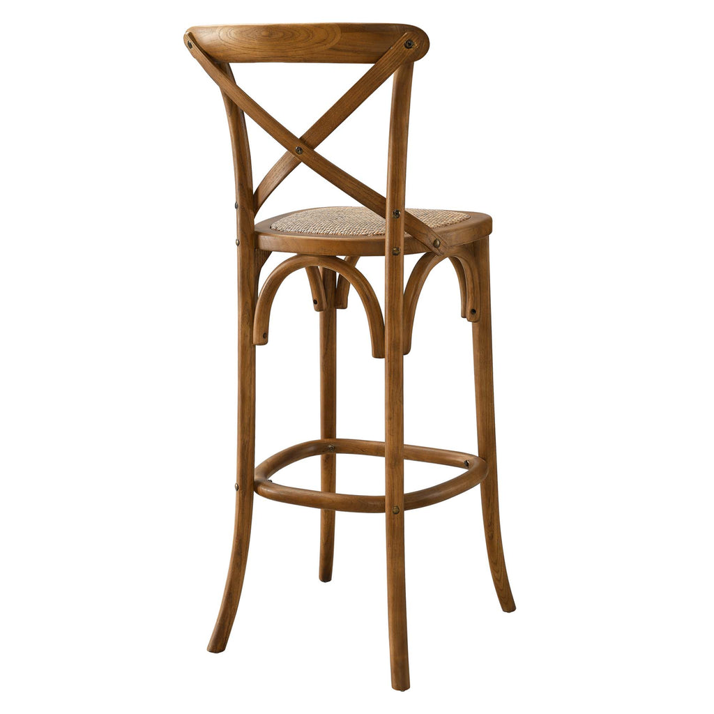 Gear Bar Stool - Walnut (EEI-5668-WAL)