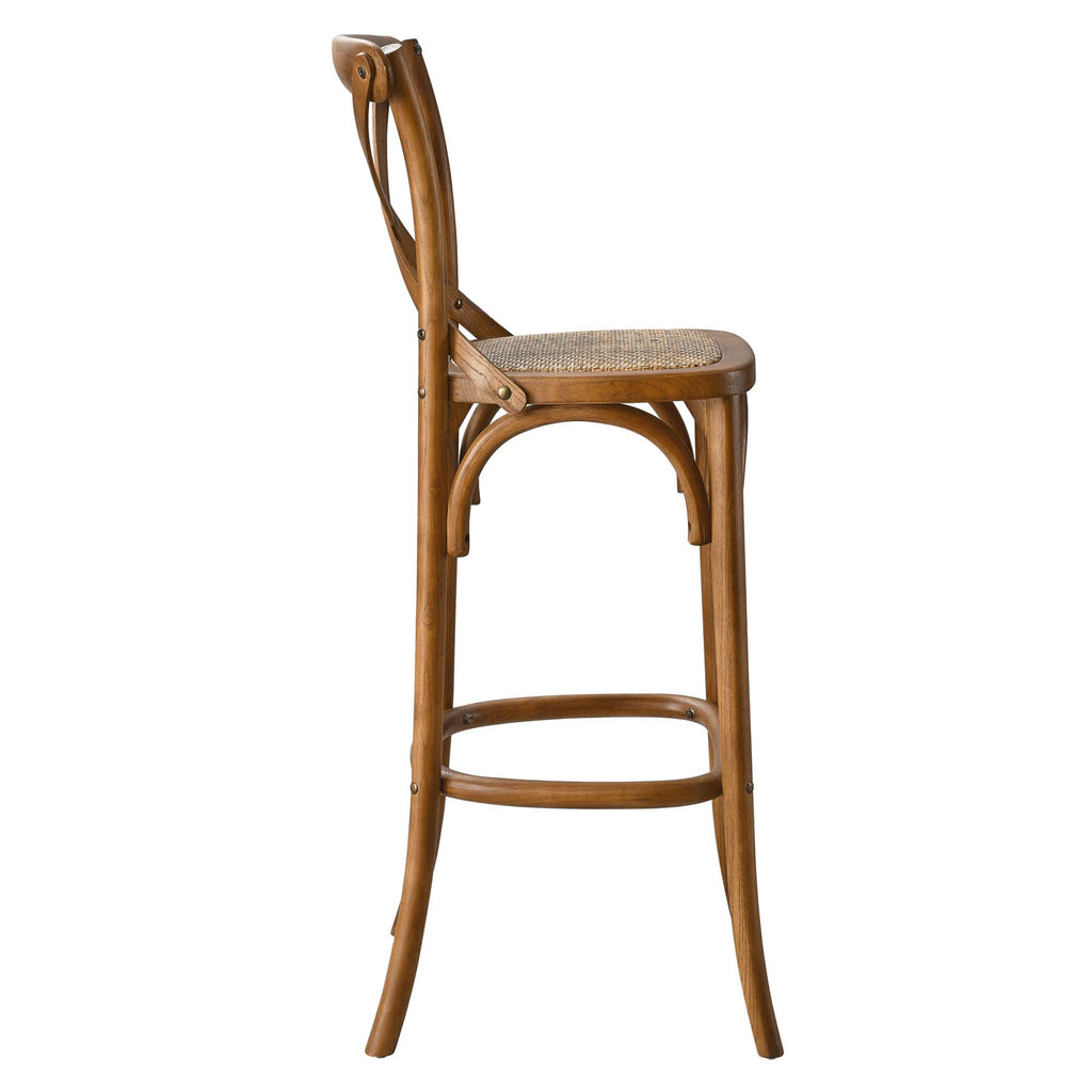 Gear Bar Stool - Walnut (EEI-5668-WAL)