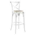 Gear Bar Stool - White (EEI-5668-WHI)