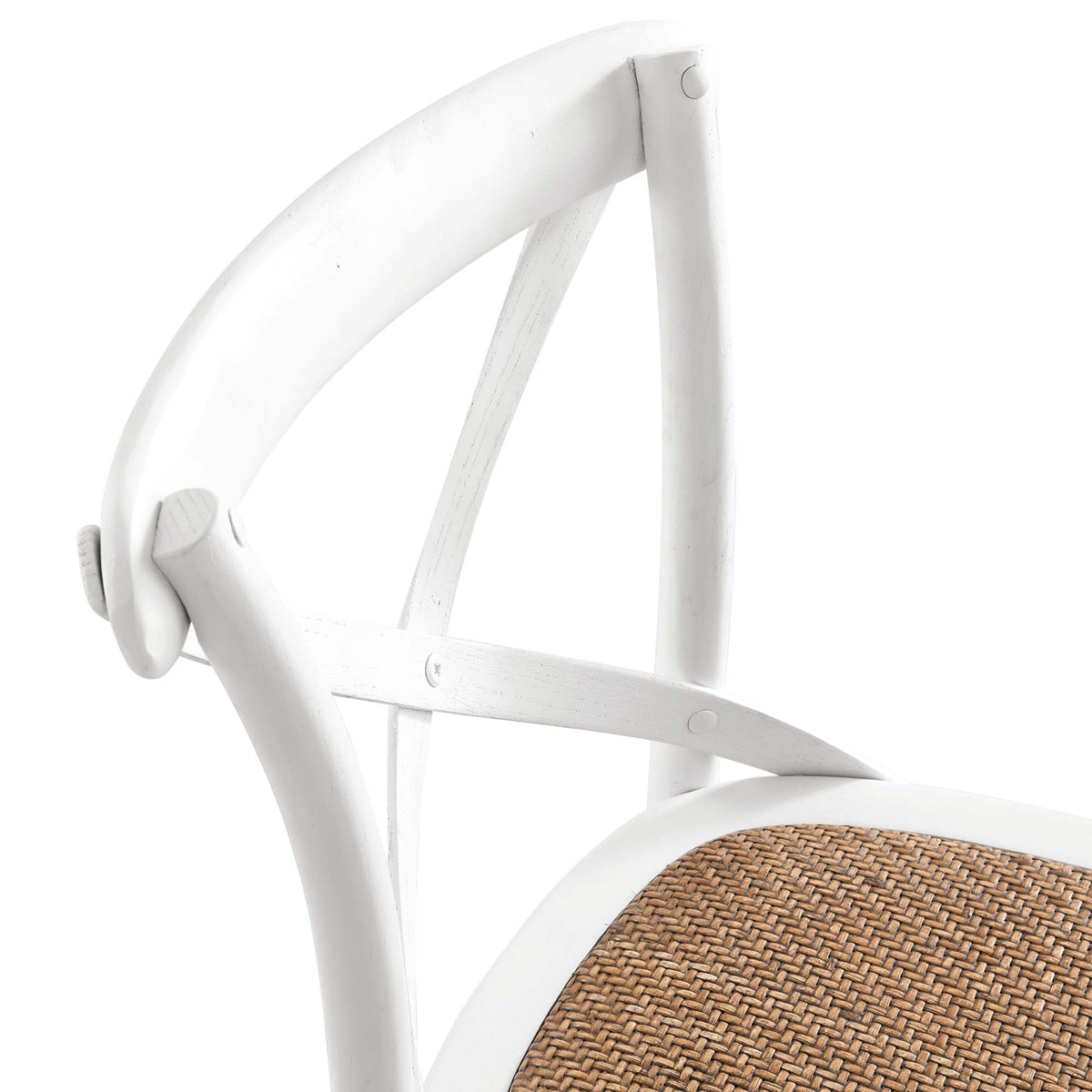 Gear Bar Stool - White (EEI-5668-WHI)
