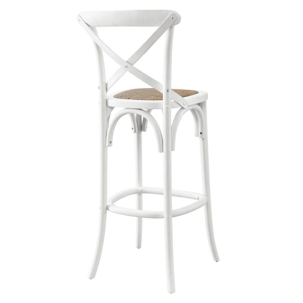 Gear Bar Stool - White (EEI-5668-WHI)