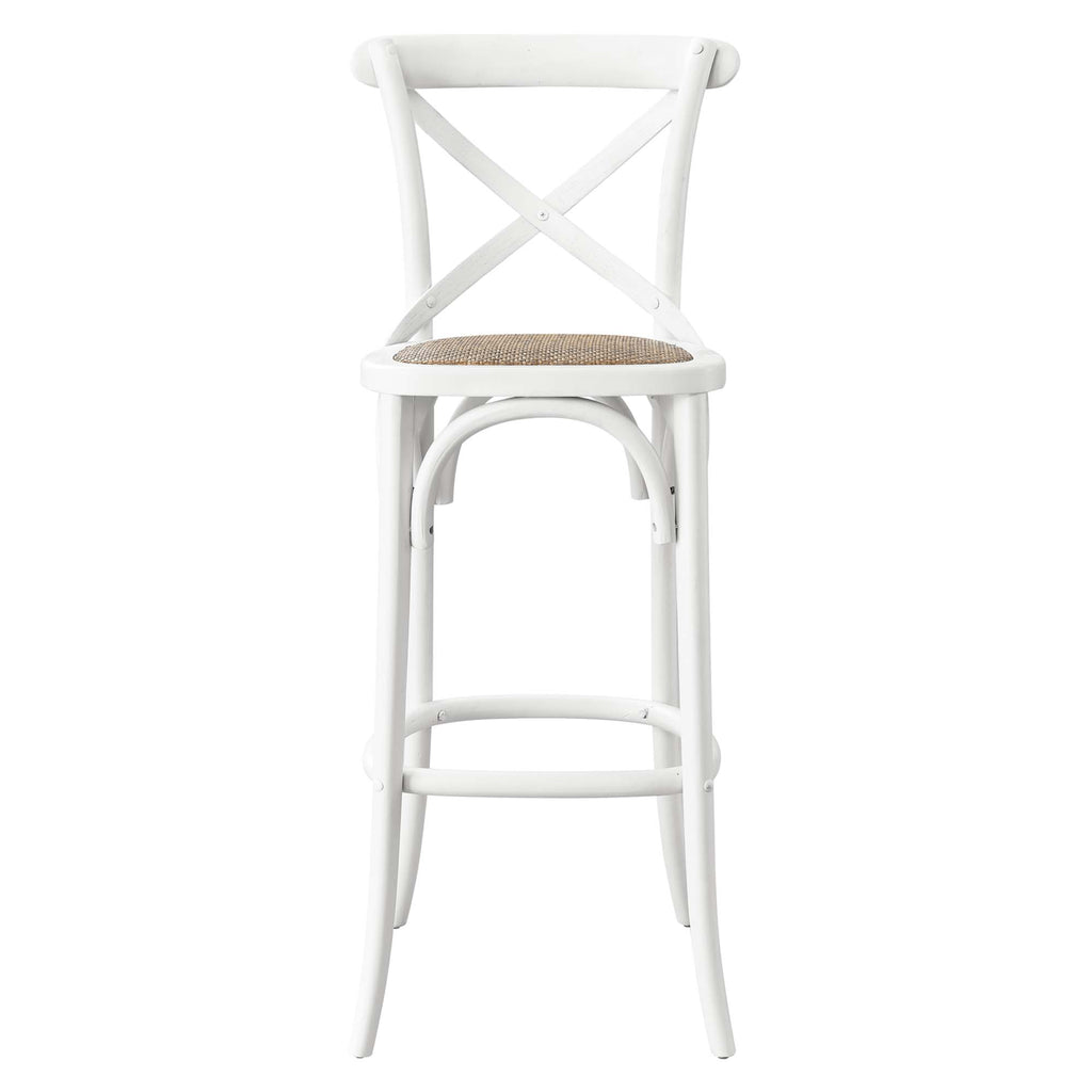 Gear Bar Stool - White (EEI-5668-WHI)