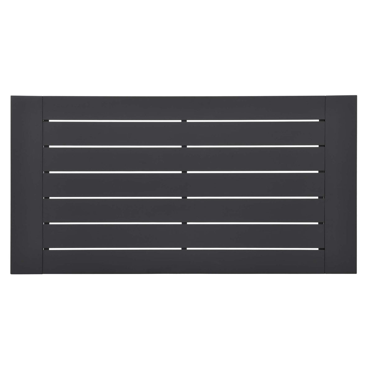 Tahoe Outdoor Patio Powder-Coated Aluminum Coffee Table - Gray