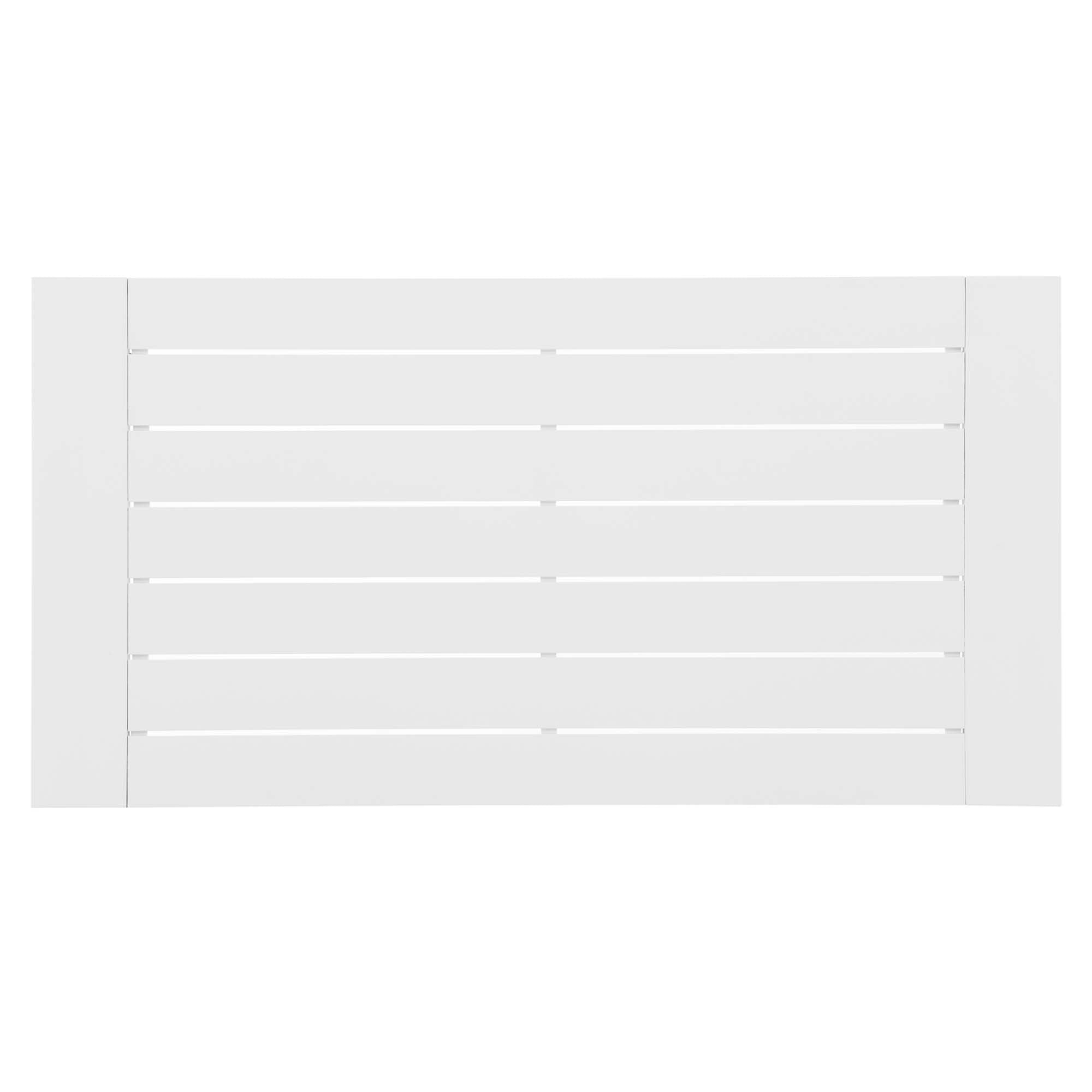 Tahoe Outdoor Patio Powder-Coated Aluminum Coffee Table - White