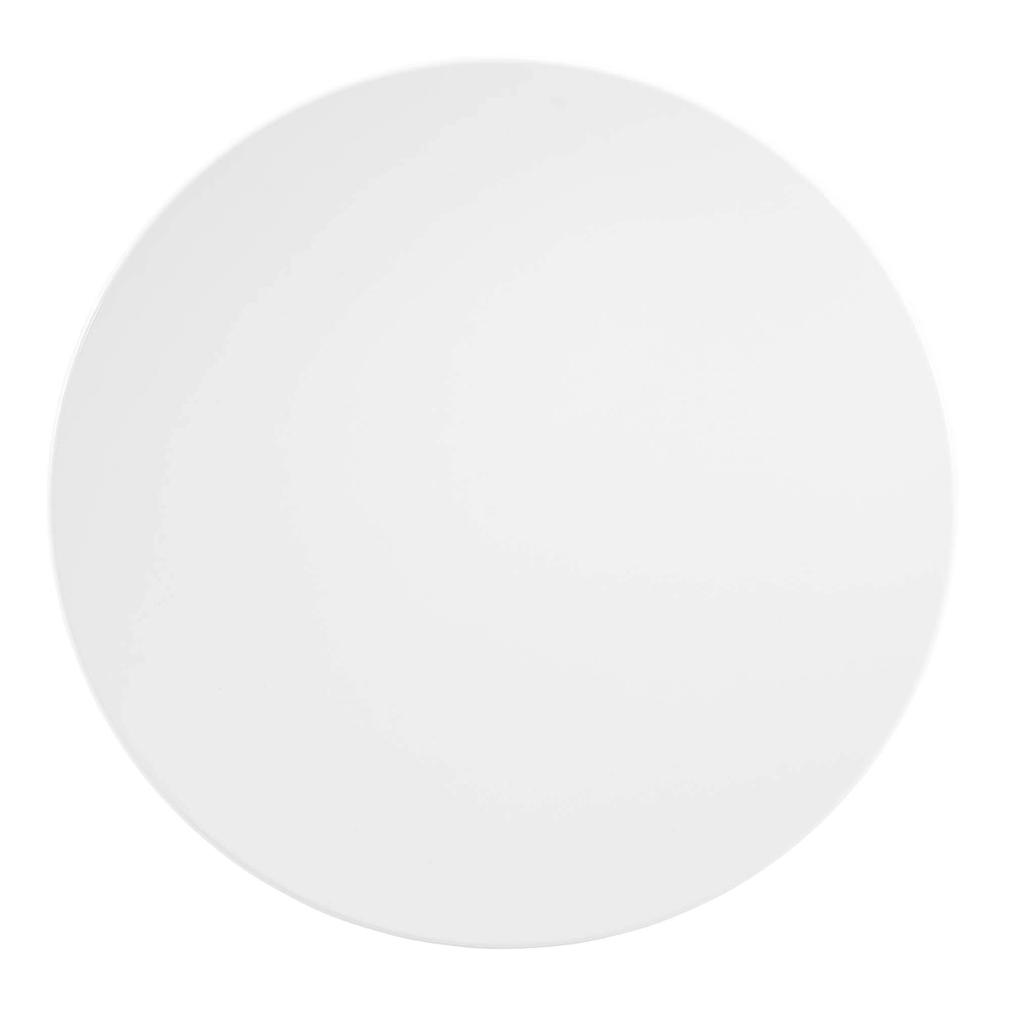 Lippa 20" Round Wood Side Table - White White