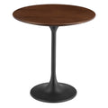 Lippa 20" Round Wood Side Table - Black Walnut
