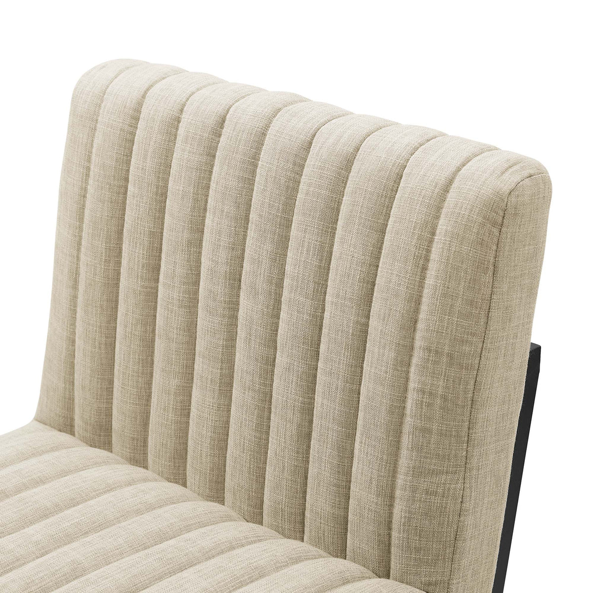 Indulge Channel Tufted Fabric Counter Stools Set of 2 - Beige