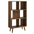 Transmit 5 Shelf Wood Grain Bookcase - Walnut