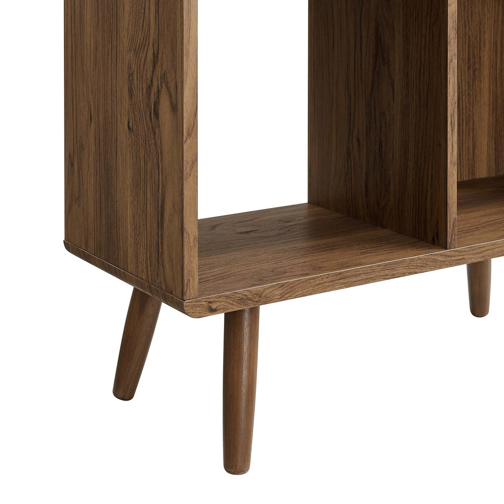 Transmit 5 Shelf Wood Grain Bookcase - Walnut