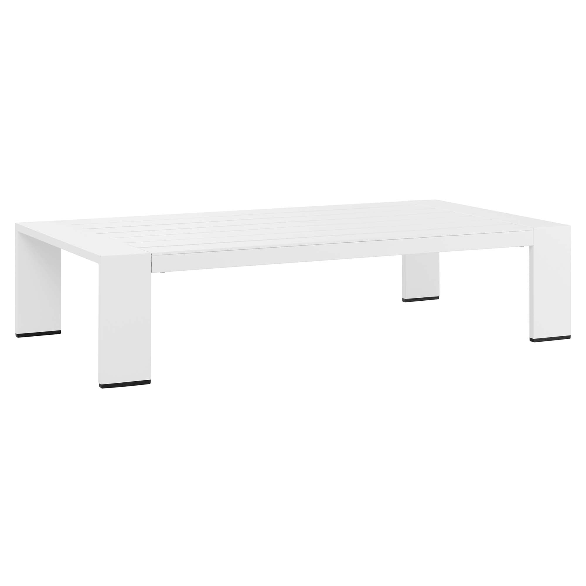 Tahoe 2-Piece Outdoor Patio Powder-Coated Aluminum Set - White White