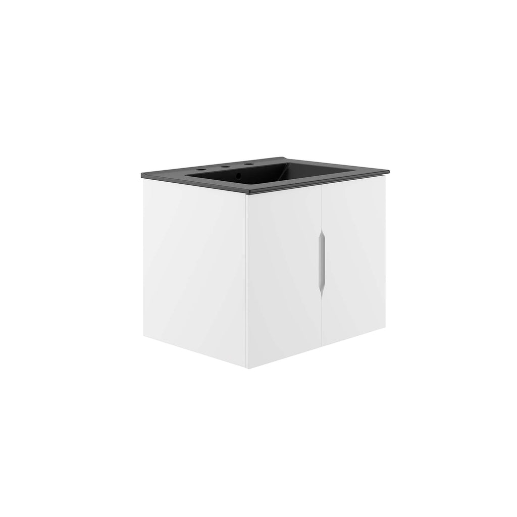Vitality 24" Bathroom Vanity - White Black