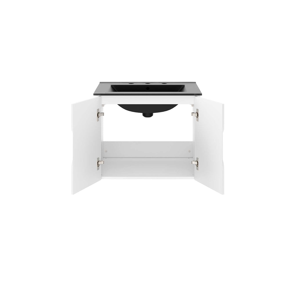 Vitality 24" Bathroom Vanity - White Black