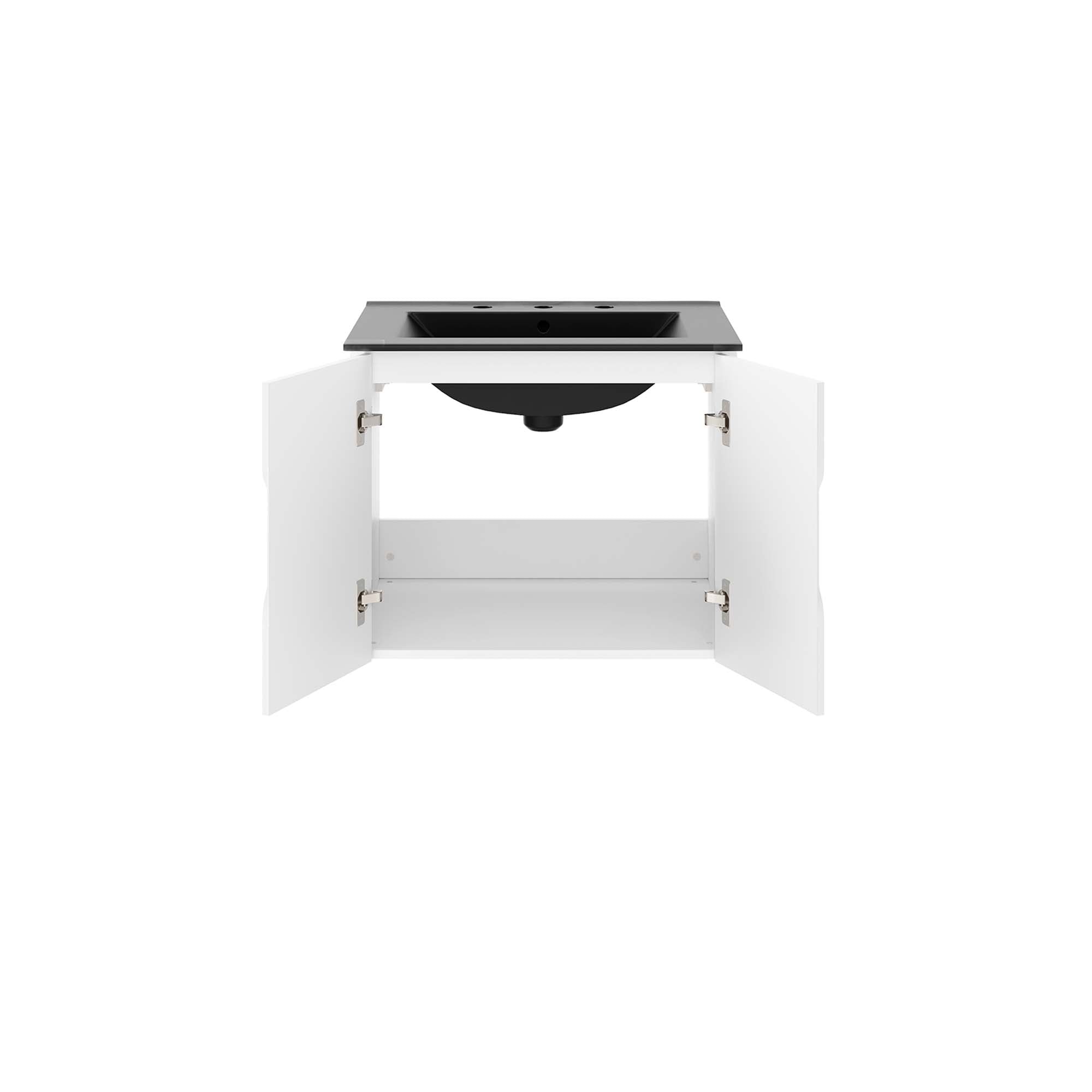 Vitality 24" Bathroom Vanity - White Black