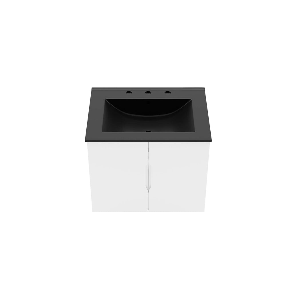 Vitality 24" Bathroom Vanity - White Black