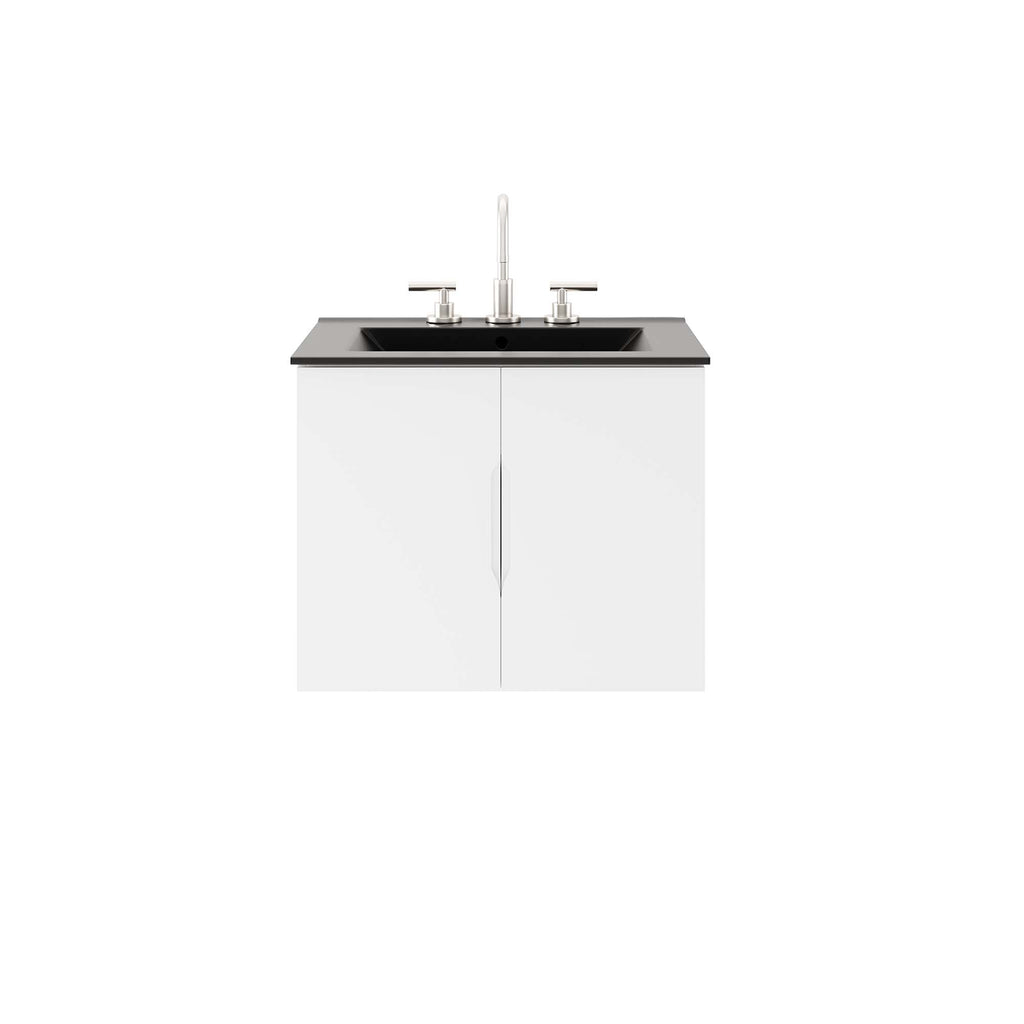 Vitality 24" Bathroom Vanity - White Black