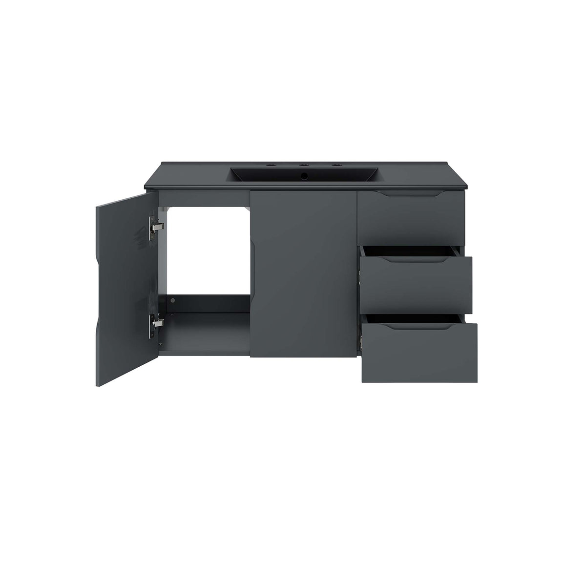 Vitality 36" Bathroom Vanity - Gray Black