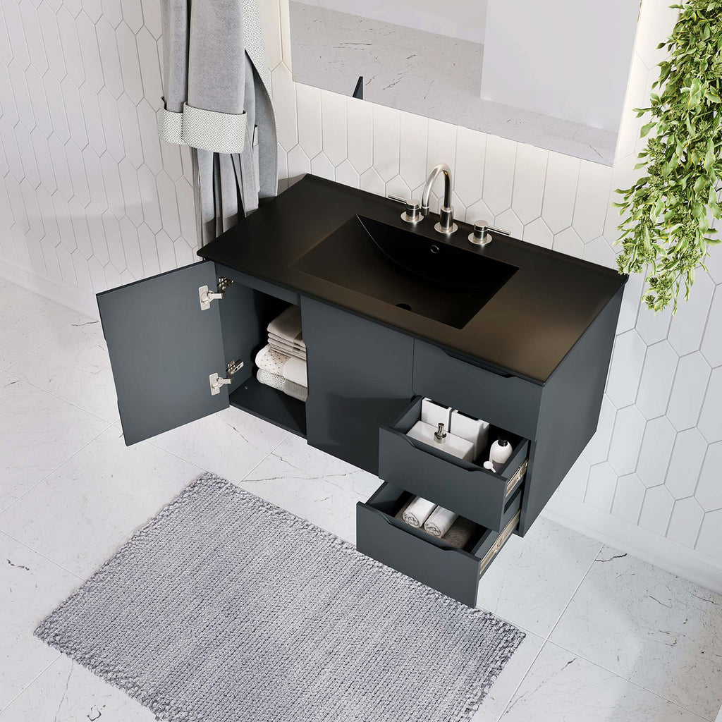 Vitality 36" Bathroom Vanity - Gray Black