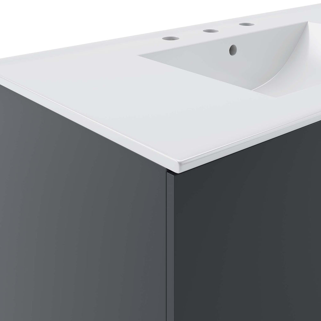 Vitality 36" Bathroom Vanity - Gray White