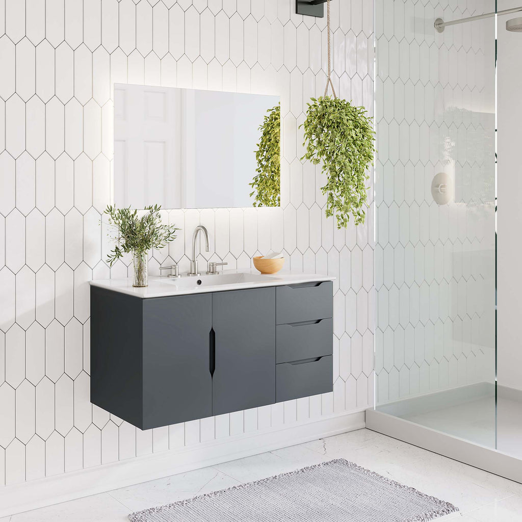 Vitality 36" Bathroom Vanity - Gray White
