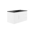 Vitality 36" Bathroom Vanity - White Black