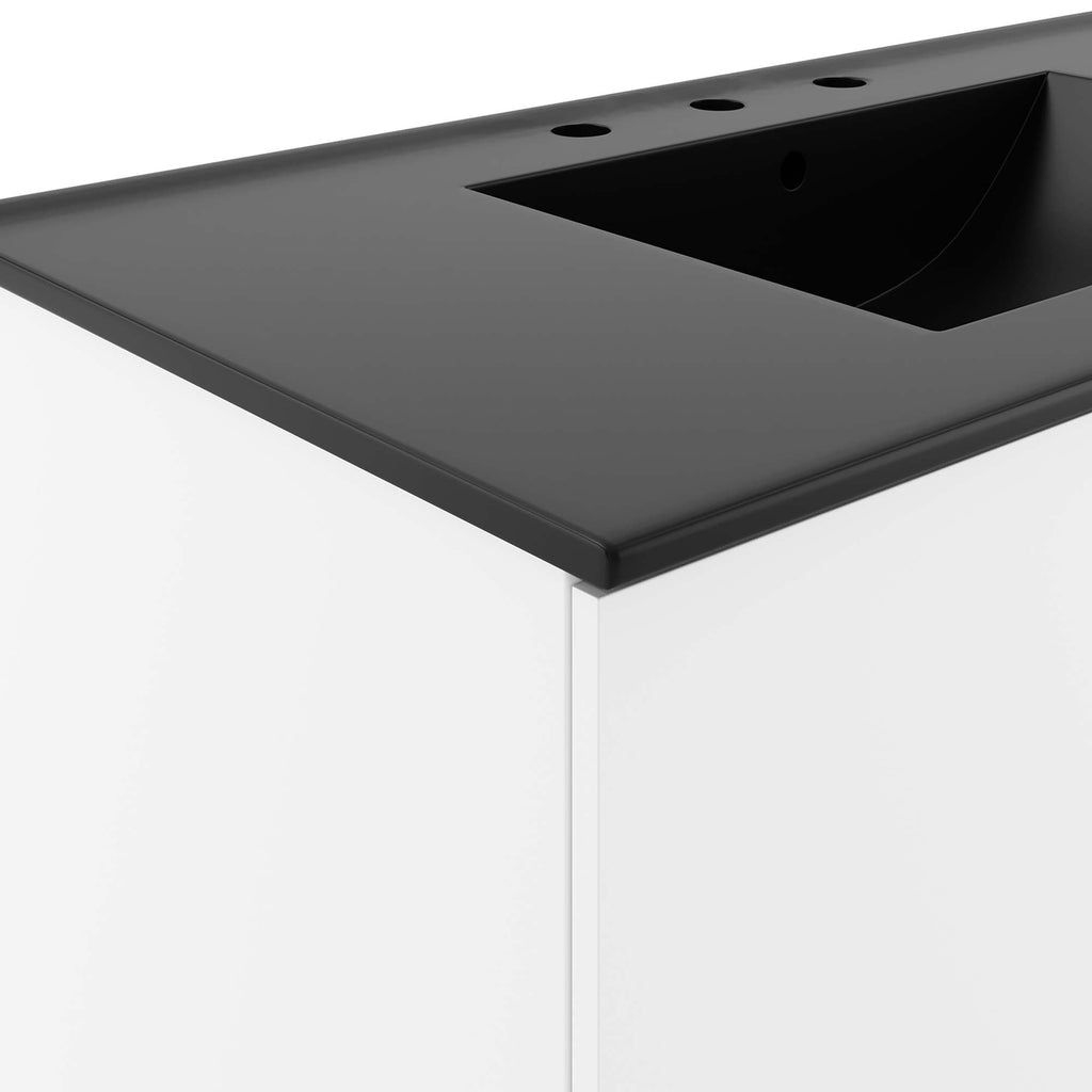 Vitality 36" Bathroom Vanity - White Black
