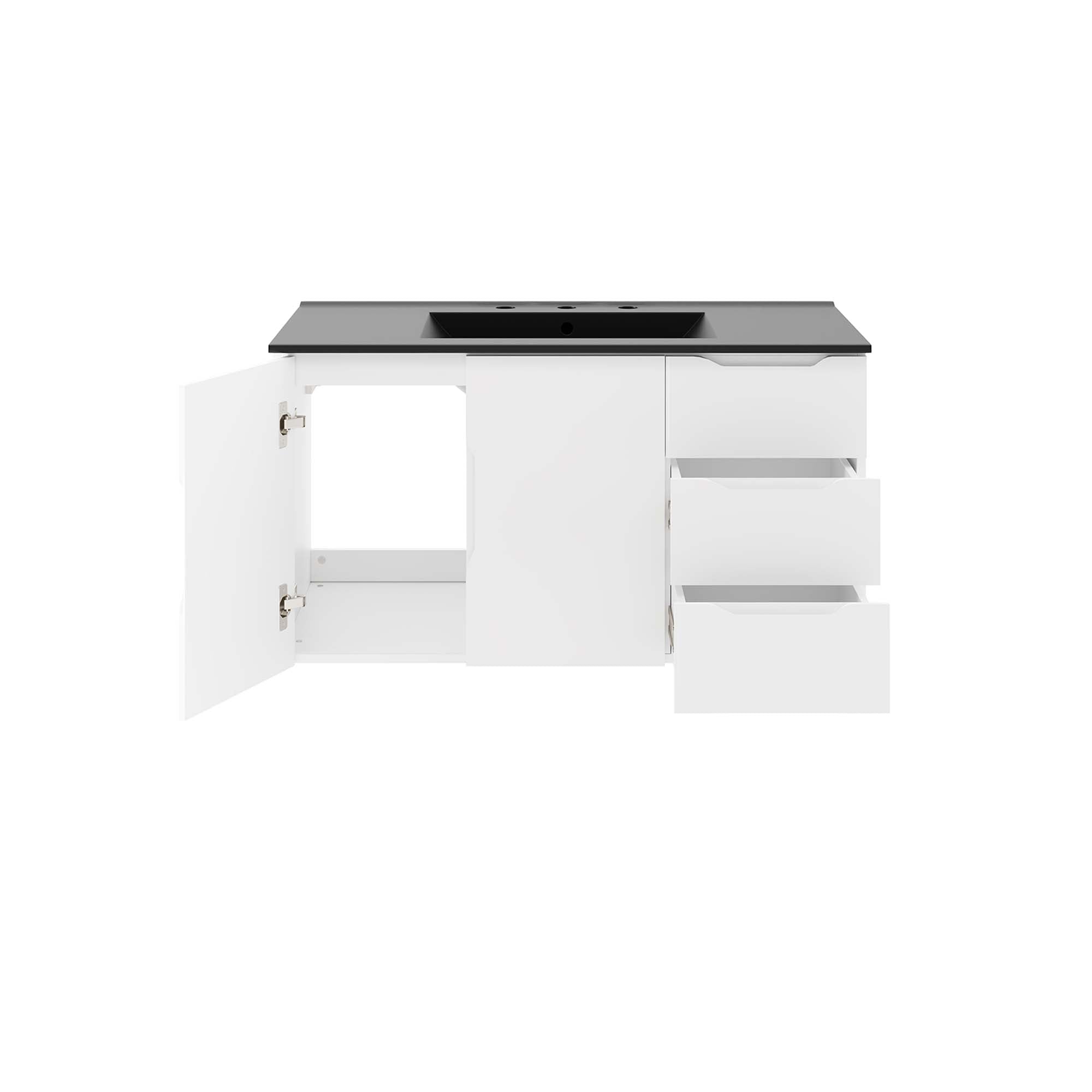 Vitality 36" Bathroom Vanity - White Black