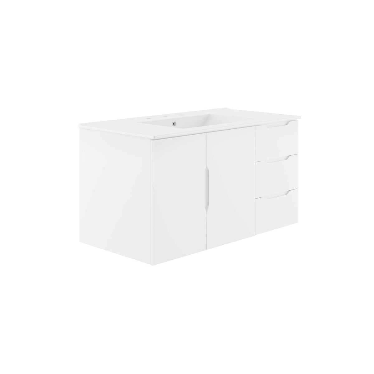 Vitality 36" Bathroom Vanity - White White