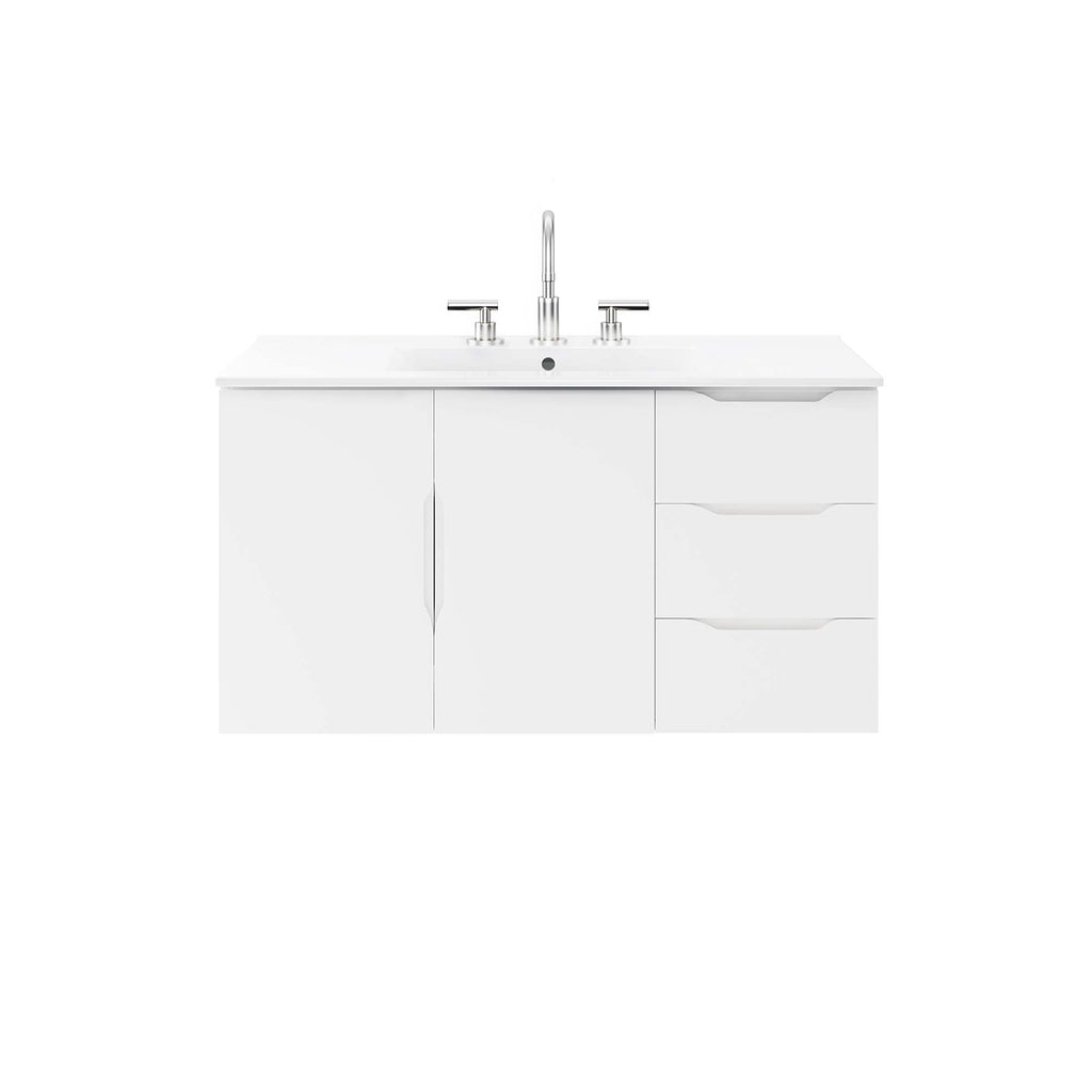 Vitality 36" Bathroom Vanity - White White