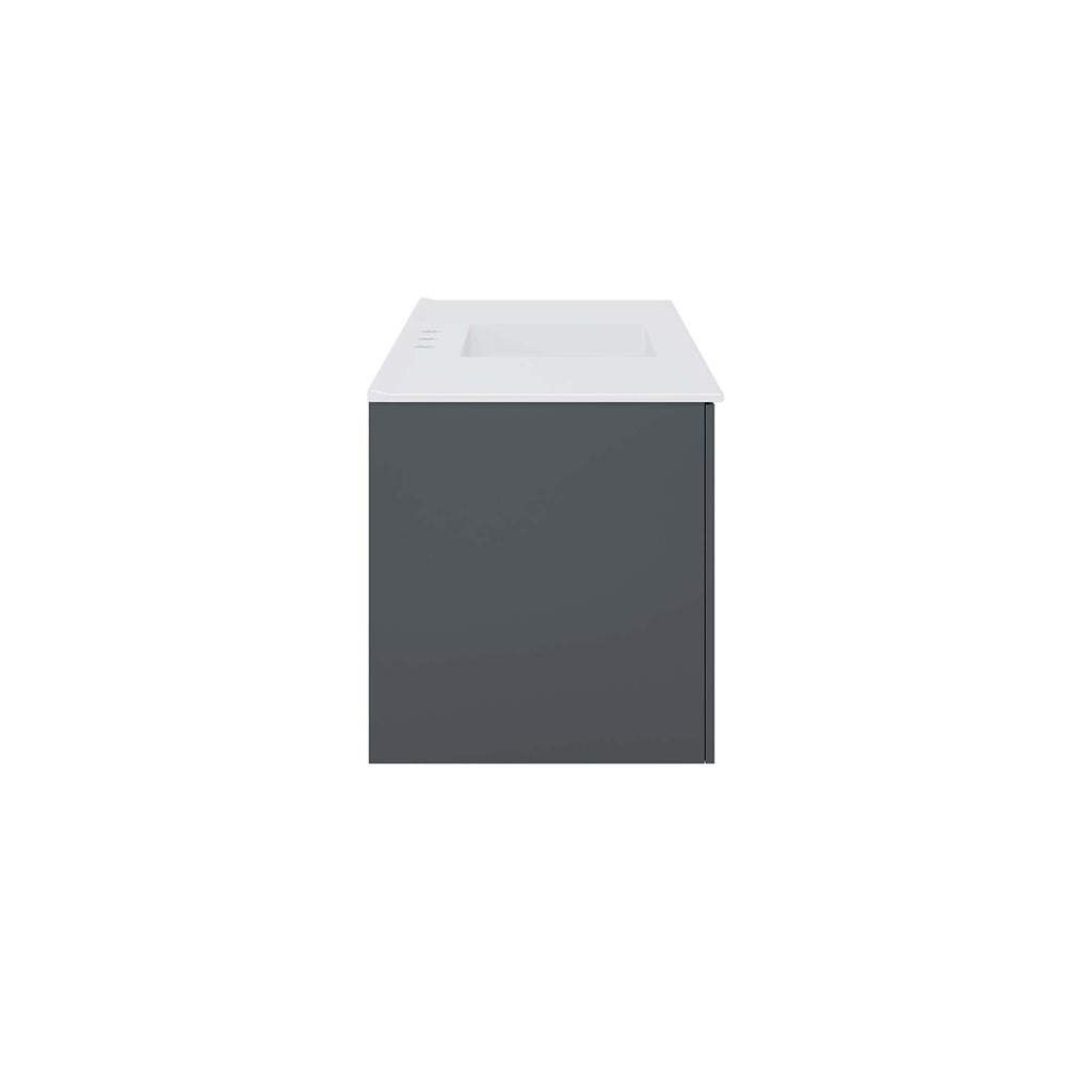 Vitality 48" Single Sink Bathroom Vanity - Gray White