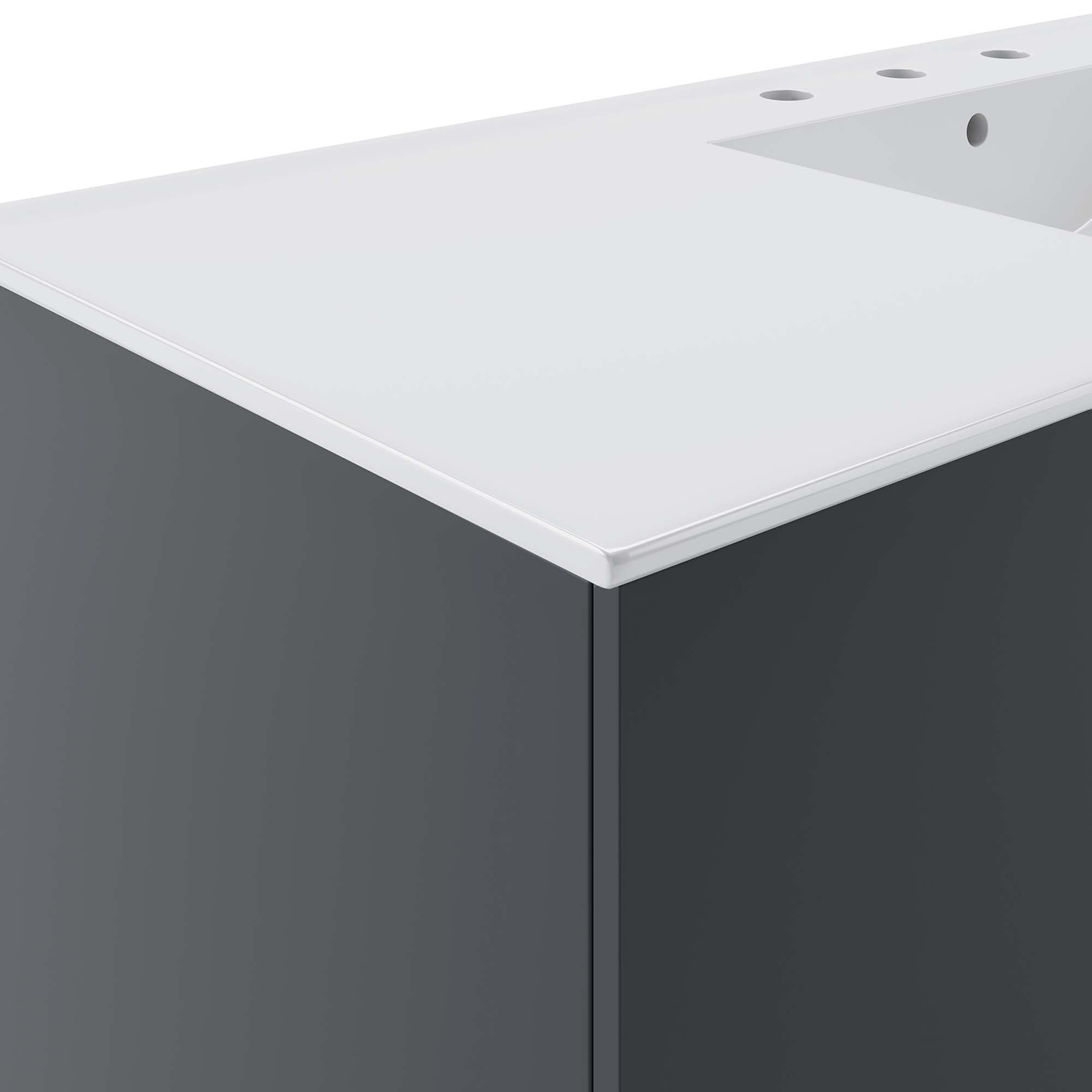 Vitality 48" Single Sink Bathroom Vanity - Gray White