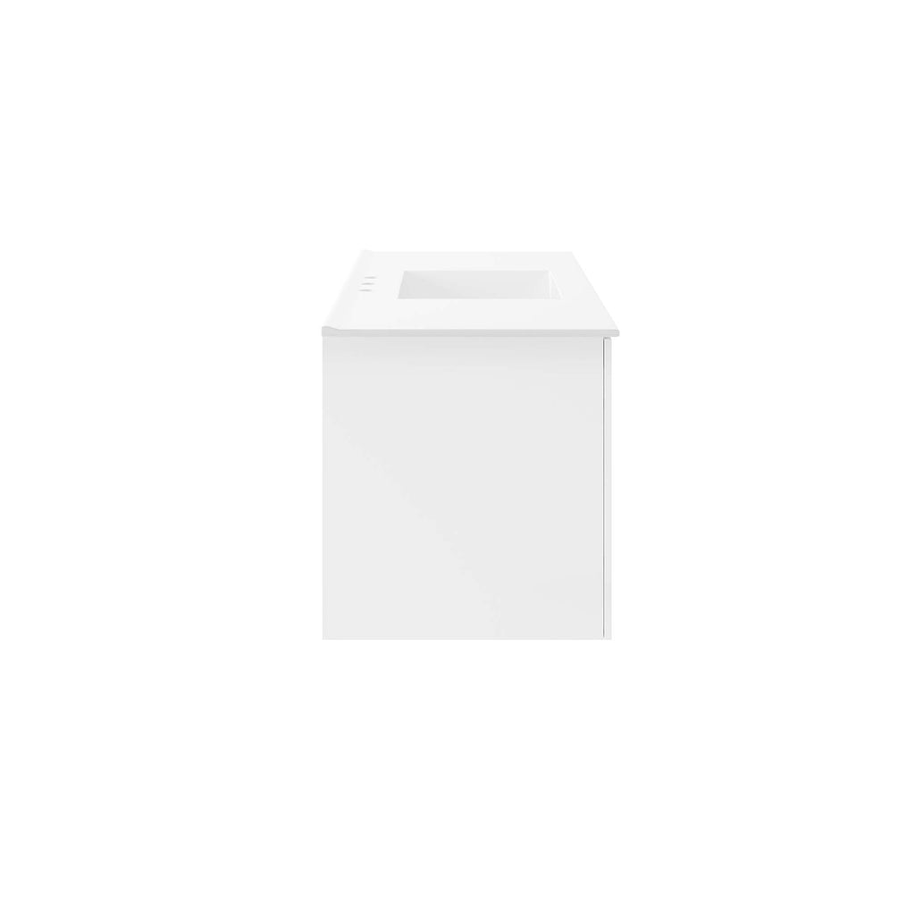 Vitality 48" Single Sink Bathroom Vanity - White White