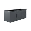 Vitality 48" Double Sink Bathroom Vanity - Gray Black