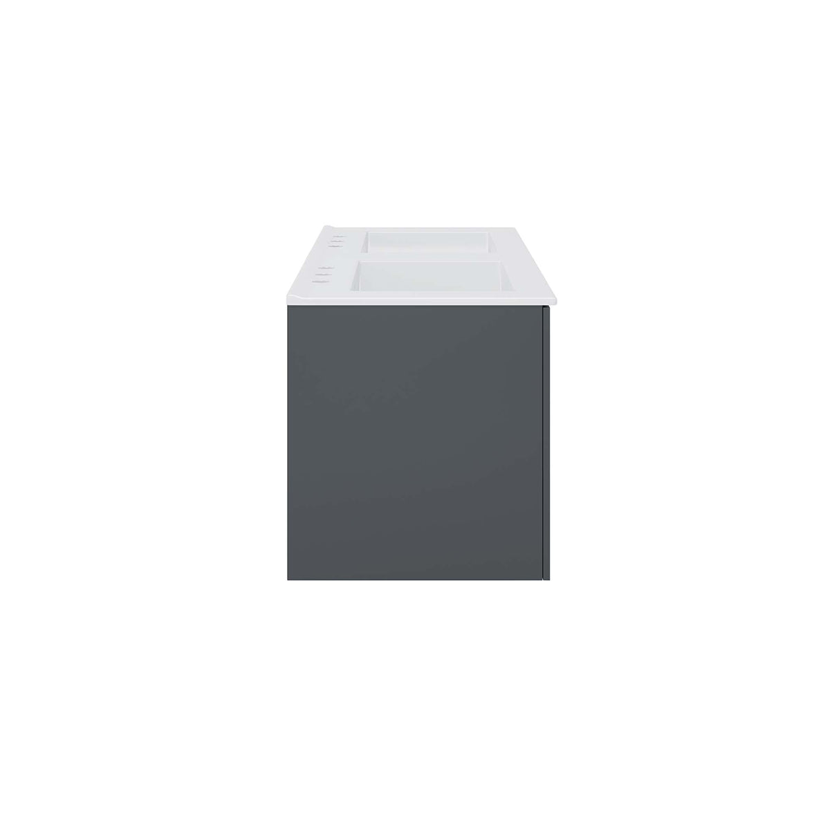 Vitality 48" Double Sink Bathroom Vanity - Gray White