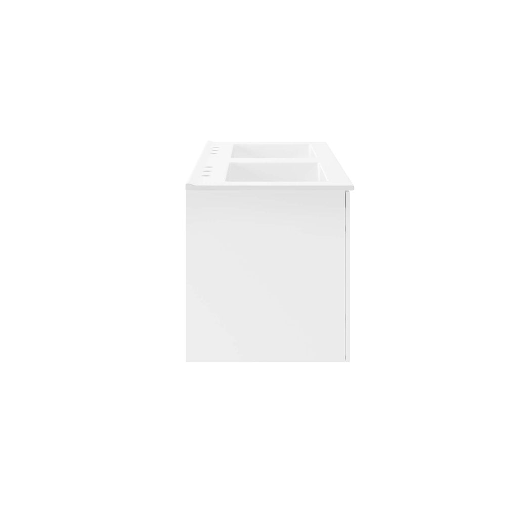Vitality 48" Double Sink Bathroom Vanity - White White