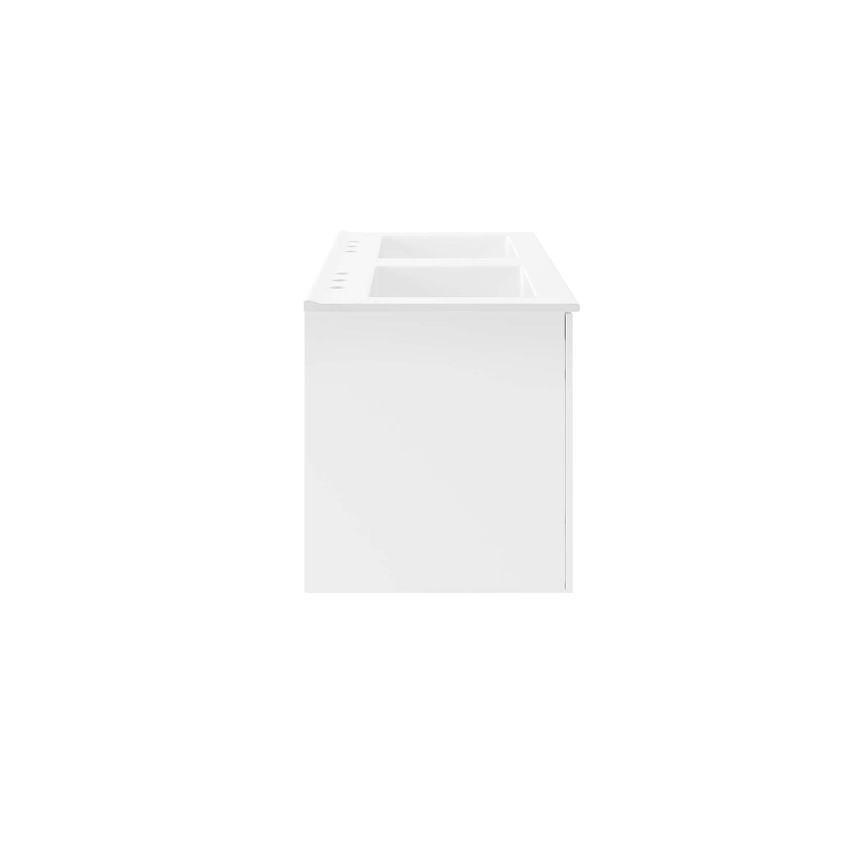 Vitality 48" Double Sink Bathroom Vanity - White White