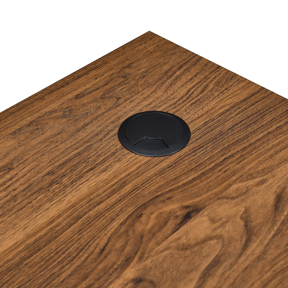 Render Wood Desk and File Cabinet Set - Walnut