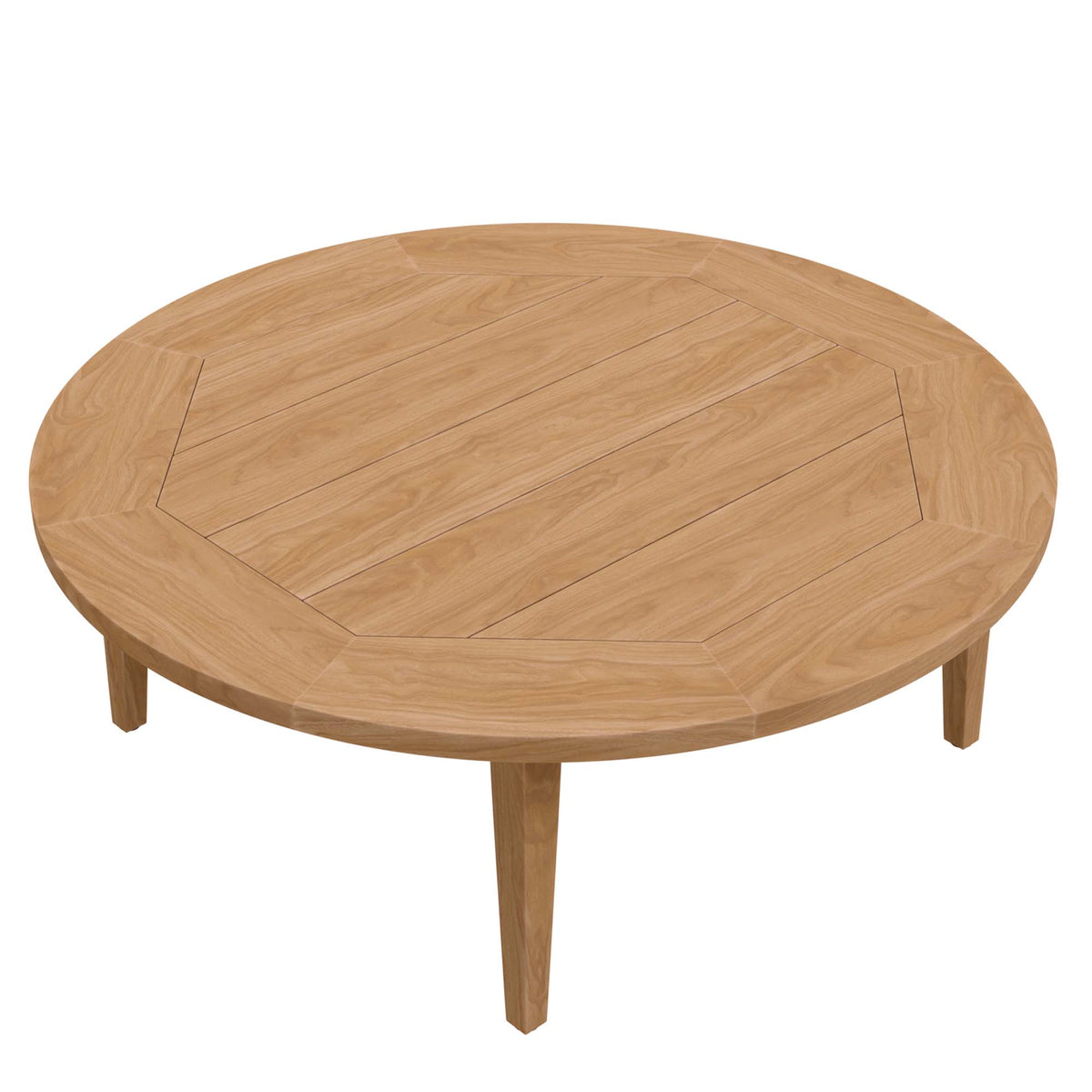 Brisbane 6-Piece Teak Wood Outdoor Patio Set - Natural Light Brown