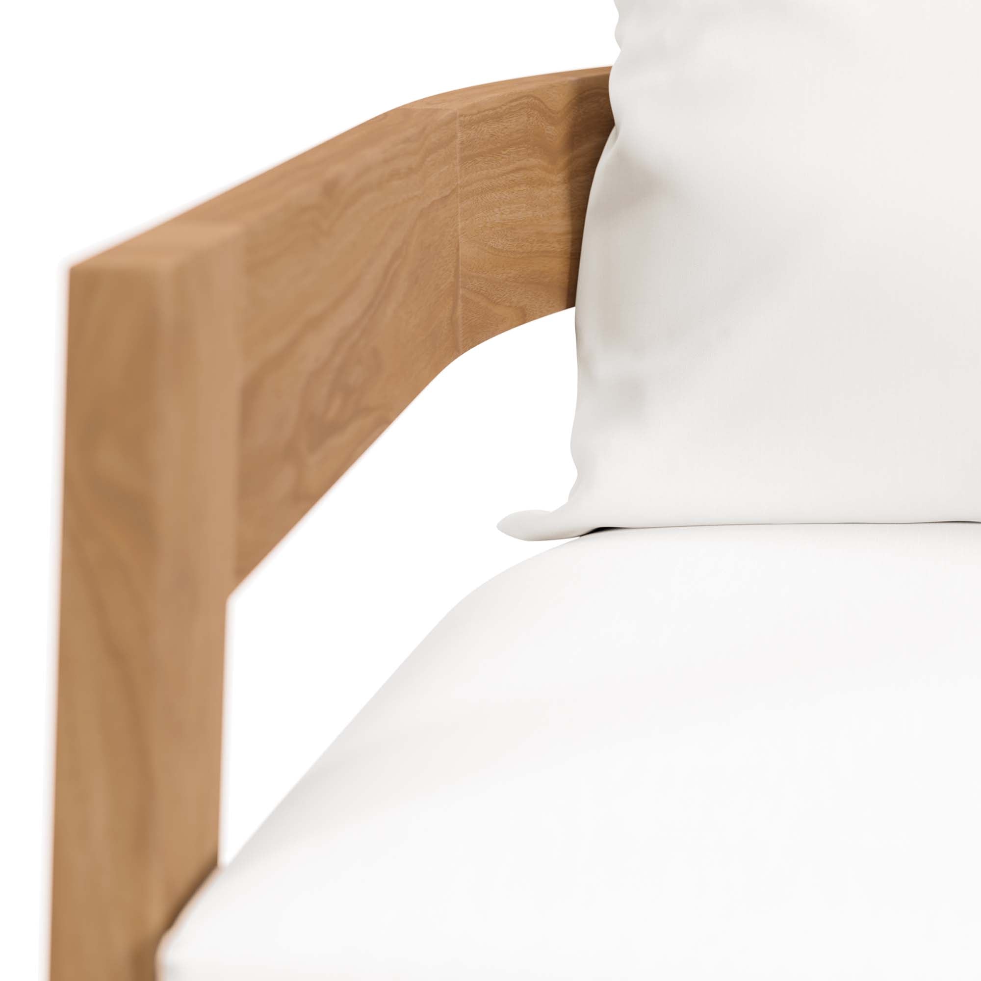 Brisbane 3-Piece Teak Wood Outdoor Patio Set - Natural White (2 Armchairs, Side Table)